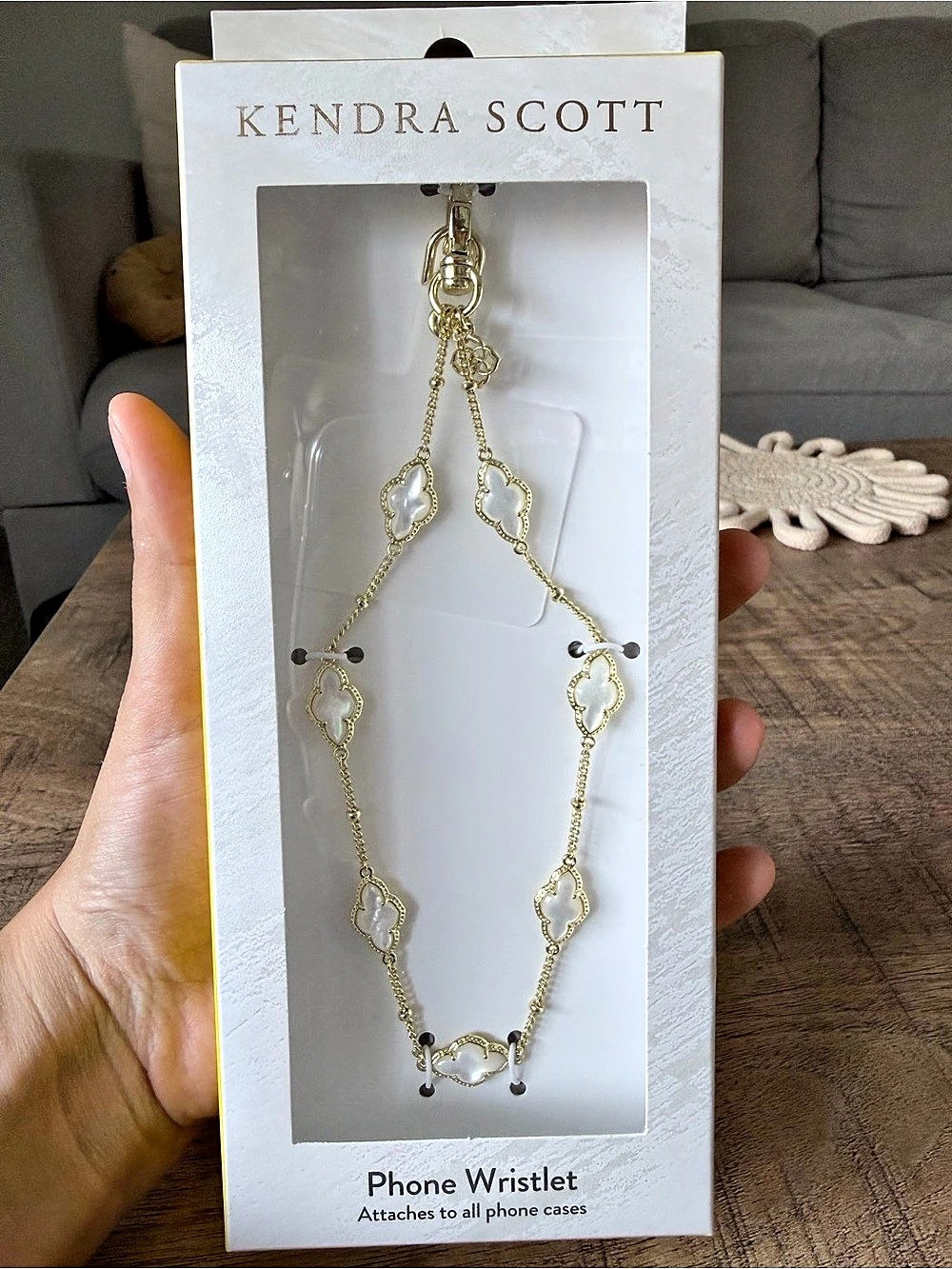 Kendra Scott Phone Wristlet Gold NWT